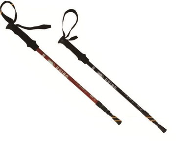 【露營趣】新店桃園 RHINO 犀牛 786超輕碳纖維登山杖 EVA泡棉舒適握把 鎢鋼杖尖 三節避震登山杖