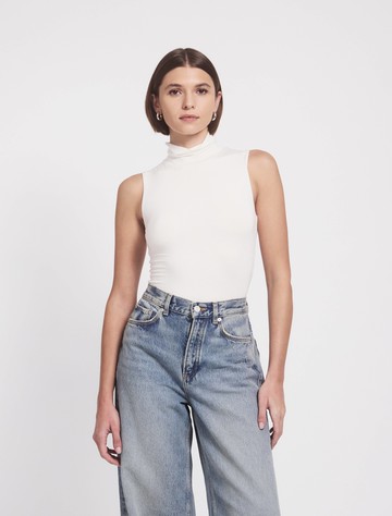 Jade Body in Chalk White - MicroModal Ninety Percent