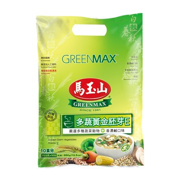 【馬玉山】多蔬黃金胚芽E(10入) 沖泡/穀物/高纖/高鈣/無味精/全素食/台灣製造