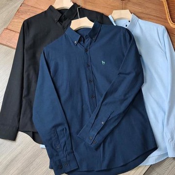 精致小馬刺繡！全棉水洗牛津紡！柔軟 耐穿！時尚通勤簡約襯衫男