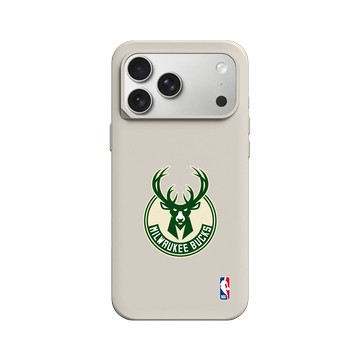 iPhone 17 Pro Max SolidX 貝殼灰 - NBA - Logo-密爾瓦基公鹿 Milwaukee Bucks