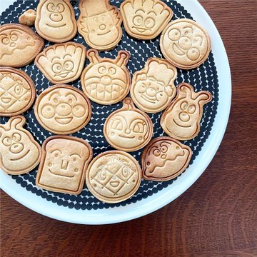 面包超人3D按壓式餅干模具日式小清新可愛的卡通曲奇烘焙工具家用