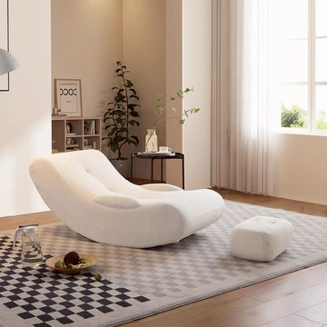 【朝川】懶人沙發床 搖搖椅 休閒沙發 懶人椅 躺椅 單人沙發 可睡可躺月牙躺椅 沙發