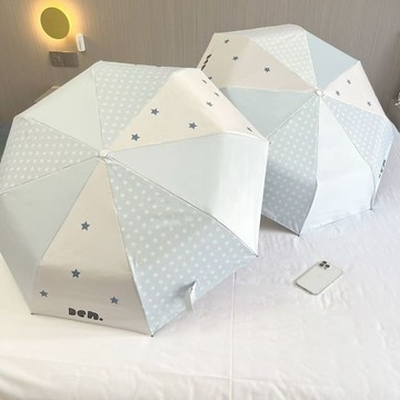 🌟臺灣出貨🌟全自動格子遮陽傘晴雨兩用黑膠防曬傘可愛小巧便攜卡通太陽傘男女 雨傘 折疊傘 自動傘 晴雨兩用傘