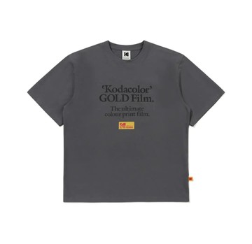 Apparel 男女同款 半寬鬆版型 文字短袖T恤 炭灰色