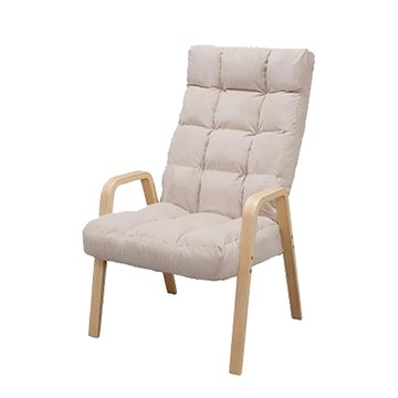 IRIS日式舒活休閒椅/WAC-L/加高款/米白