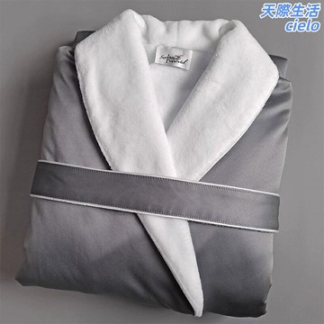 【五星級同款】酒店浴袍 情侶浴袍 睡袍 浴衣 家居服 加厚細絨 長款睡袍 男女通用 秋冬保暖 酒店風居家