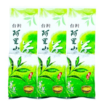 龍源茶品 阿里山甘潤嫩香烏龍茶葉3包組(150g/包-共450克/附提袋)