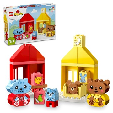 LEGO 樂高得寶系列 每日活動：吃飯和睡覺時間積木組 激發幼兒想像力  多色  1盒