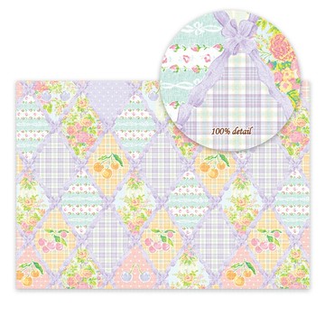 春日櫻紫 包裝紙 / 手帳紙 / 25張 A4尺寸