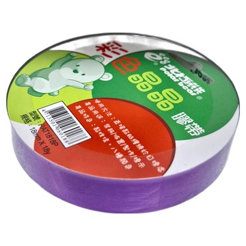 polar bear 北極熊 大彩色晶晶膠帶 RAT1818P 18mm x 18y 紫色 4個  1組