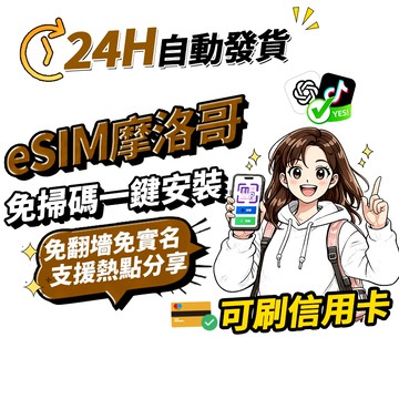 【Umi】摩洛哥eSIM｜ 24H自動發貨1秒取件 網卡 吃到飽 拉巴特 撒哈拉沙漠 非洲網卡 非洲 esim摩洛哥