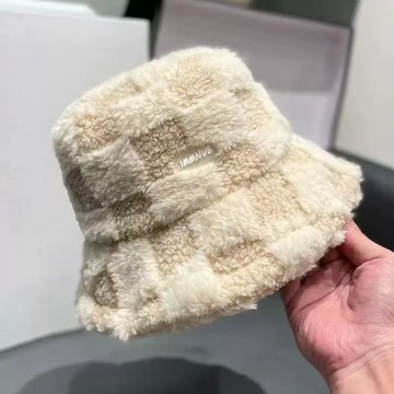 特賣🌞日系羊羔絨漁夫帽女冬季韓版百搭時尚顯臉小盆帽休閒保暖加絨帽子漁夫帽女 羊絨盆帽 保暖大頭圍 韓系水桶帽