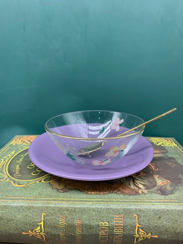 日本進口冰激凌碗碟 涼茶杯 杯碟套裝 花茶杯