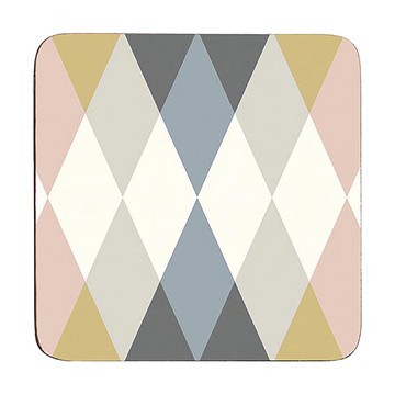 Premier 方形軟木杯墊 一組4入  10 x 10 x 0.5cm  幾何  1組