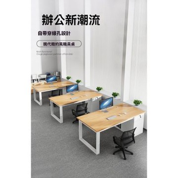 辦公桌 附帶鎖儲物櫃 可放置主機 100×60×75CM 工作桌 電腦桌 電競桌 辦公桌 寫字桌 學習桌