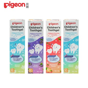 《Pigeon 貝親》兒童含氟牙膏x4條