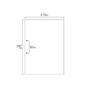 まとめ）TANOSEE スマイル用LBP用紙 A4汎用白紙 分割なし 2穴 1セット