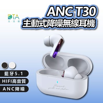 ANC T30 主動式降噪無線耳機 HIFI音質 藍芽耳機 無線雙耳耳機 藍牙耳機 降躁耳機 翻譯耳機 完美生活館