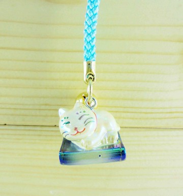 【震撼精品百貨】招財貓 招き猫 招財貓手機吊飾/繩-金趴 震撼日式精品百貨