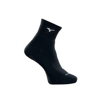 MIZUNO 男款 加大尺寸 運動厚底短襪 (6雙入) 32TXC70209Q（黑x白）