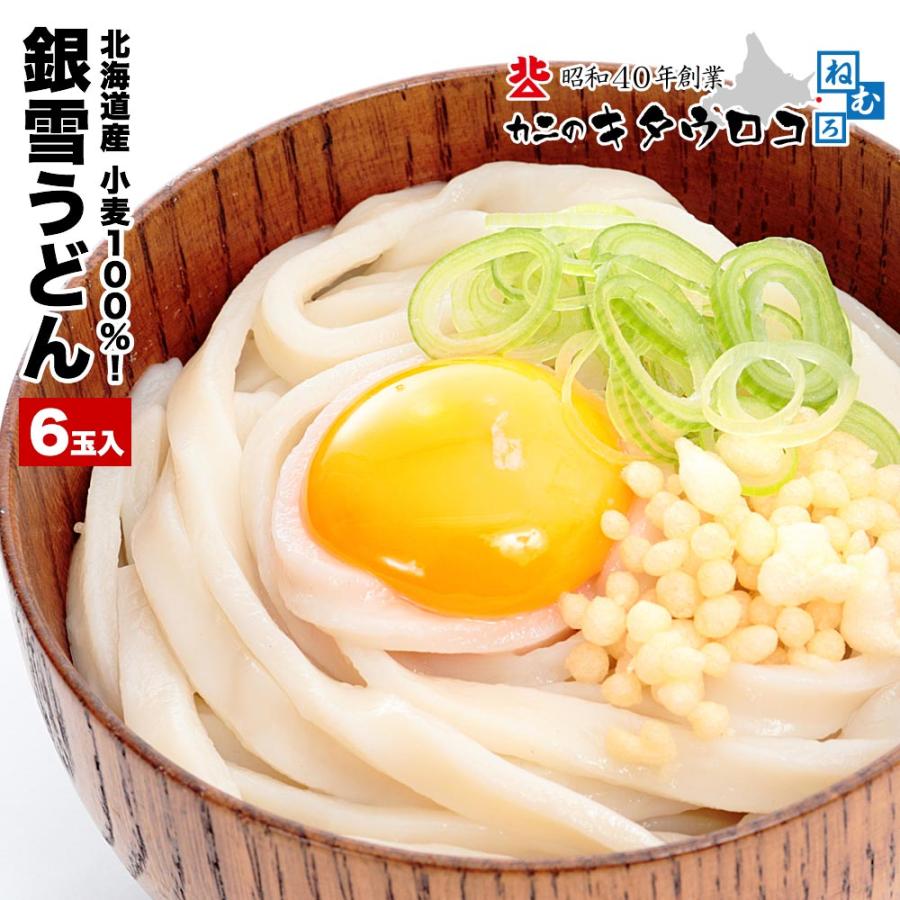 うどん 100g 6玉入 北海道産小麦100パーセント 麺のみ