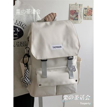 日系原宿ins街頭雙肩包男 中性休閑旅行背包女初中生高中學生書包