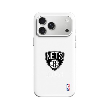 iPhone 17 Pro Max SolidX 白 - NBA - Logo-布魯克林籃網 Brooklyn Nets - Light