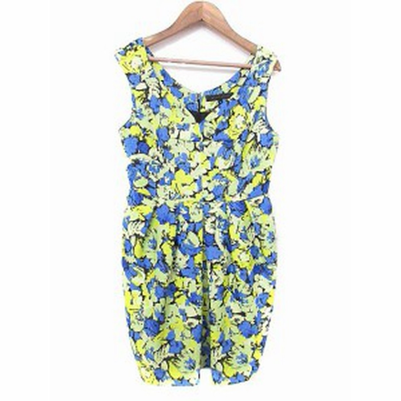 中古 マーキュリーデュオ Mercuryduo ワンピース ミニ ノースリーブ 総柄 F 黄色 イエロー m レディース 通販 Lineポイント最大1 0 Get Lineショッピング