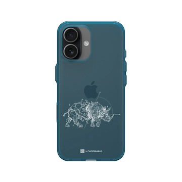 iPhone 17 Clear (相機按鈕) 夜幕藍 - Kerby Rosanes - 犀牛 - 白