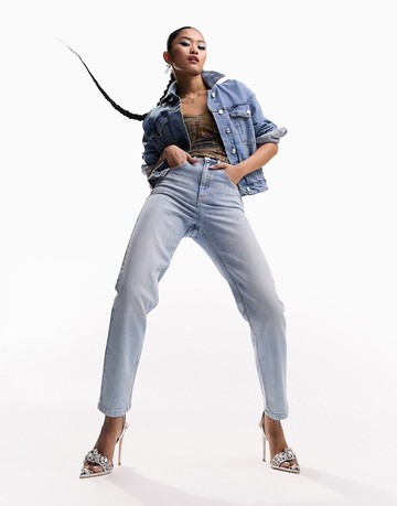ASOS DESIGN 90's straight jeans in light blue