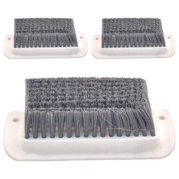 minono 米諾諾 彎板型洗衣刷  灰色 + 白色  3個