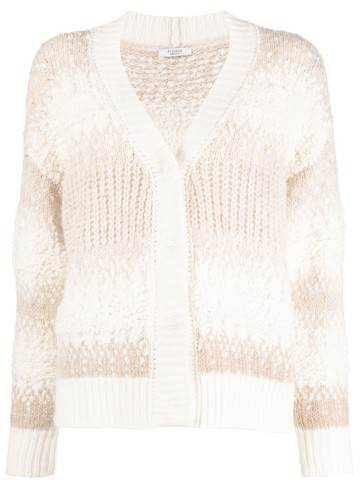 Peserico Striped Knitted Cardigan