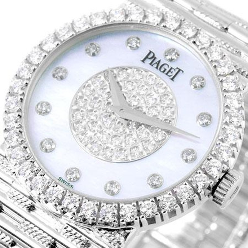 ピアジェ PIAGET トラディション ダイヤモンド ベゼル WG レディース 時計 手巻き ホワイトシェル文字盤 9706G2 |  LINEショッピング