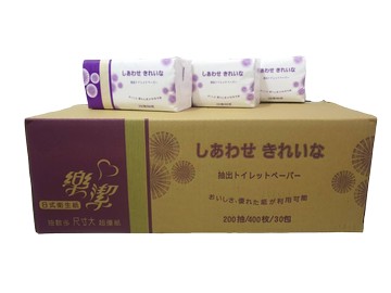 mit 樂潔日式抽取式衛生紙200抽30包/箱