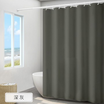 浴室浴簾 門簾 浴室簾 防水簾 浴室拉簾 浴室防水簾 純色滌綸浴簾 防水浴簾 加厚防水防黴 冷氣門簾