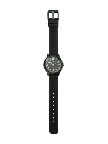 Lacoste Kids - stainless steel quartz 32mm - kids - stainless steel/Rubber - One Size - Black