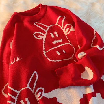 新年毛衣女秋冬季新款韓版寬松外穿針織衫慵懶風溫柔chic上衣