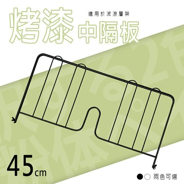 書檔/圍籬【配件類】波浪架專用 45公分烤漆中隔板 兩色可選 dayneeds