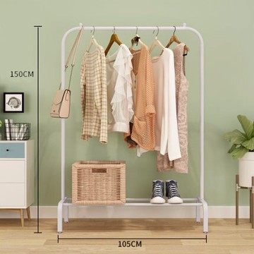 衣架 晾衣架落地折疊室內單杆式曬衣架臥室掛衣架家用簡易涼衣服的架子『XY702』