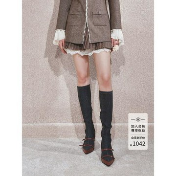 【商場同款】MAXRIENY波嬉風宮廷百褶蕾絲半身短裙系帶蝴蝶結
