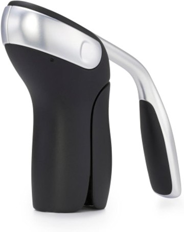 [5美國直購] OXO 11147600 紅酒 開瓶器 開酒器 適軟木塞 垂直槓桿設計 帶鋁箔切割器_CB2