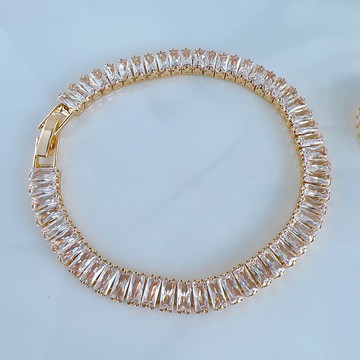 14K造型全鋯石手鍊(現貨)