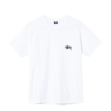 STUSSY BASIC STUSSY TEE WHITE