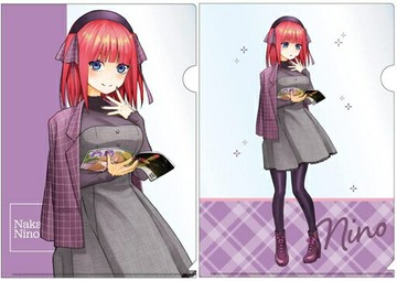 中野二乃(讀書)A4清晰文件夾二枚SET五等分的新娘?