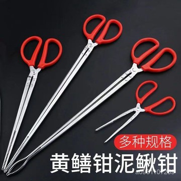 🔥臺灣熱賣 優選好物🔥黃鱔夾鱔魚鉗抓魚泥鰍螃蟹夾子鉗子防滑神器捉控專用工具加長鱔夾補蛇夾 抓夾 螃蟹夾 蛇夾 鱔魚夾