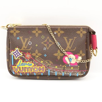 LOUIS VUITTON LV 路易威登 棕色 原花帆布 Vivienne Mini Pochette Accessoires 手提包 【二手名牌BRAND OFF】