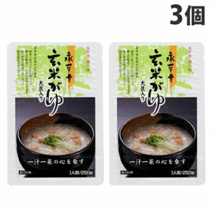 永平寺 玄米がゆ 250g×3個