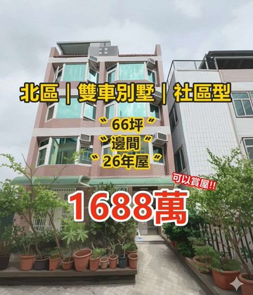 北區豬豬公園｜車庫雙車別墅｜區域地板價！！｜台中市北區東成三街