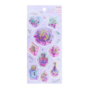 Sun-Star 迪士尼香氛QQ造型貼紙  長髮公主 紫色  1張